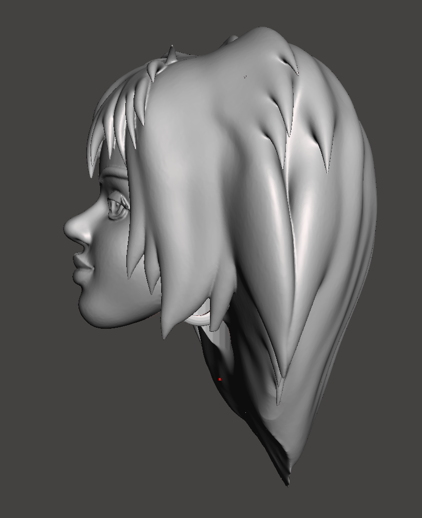 Hex Girl Mego Style head Luna