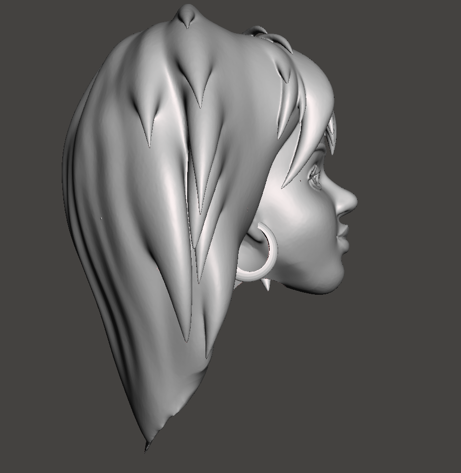 Hex Girl Mego Style head Luna