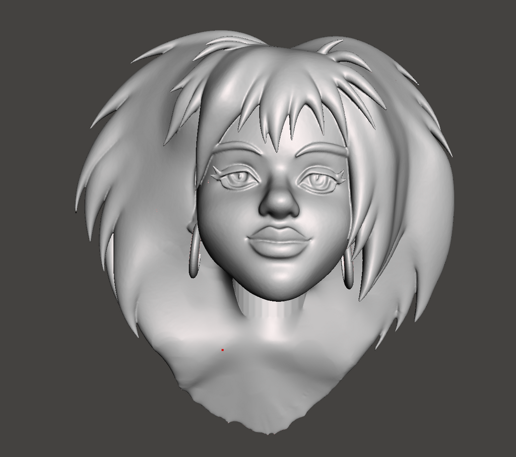 Hex Girl Mego Style head Luna